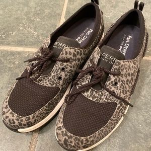 Sperry “snow leopard” sneakers